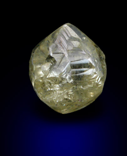 Diamond (1.31 carat yellow complex crystal) from Northern Cape Province, South Africa