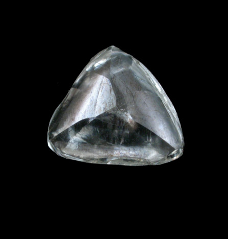 Diamond (1.55 carat macle, twinned crystal) from Northern Cape Province, South Africa