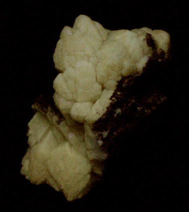 Aragonite var. Tarnowitzite from Mibladen, Haute Moulouya Basin, Zeida-Aouli-Mibladen belt, Midelt Province, Morocco
