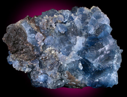 Fluorite with Anglesite pseudomorphs after Galena from Galena King Mine, Tijeras Canyon District, Manzano Mountains, Bernalillo County, New Mexico