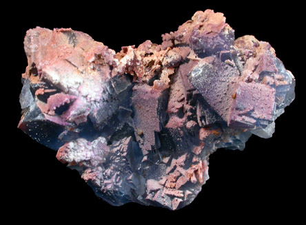 Barite on Fluorite from Galena King Mine, Tijeras Canyon District, Manzano Mountains, Bernalillo County, New Mexico