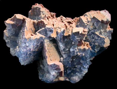 Barite on Fluorite from Galena King Mine, Tijeras Canyon District, Manzano Mountains, Bernalillo County, New Mexico