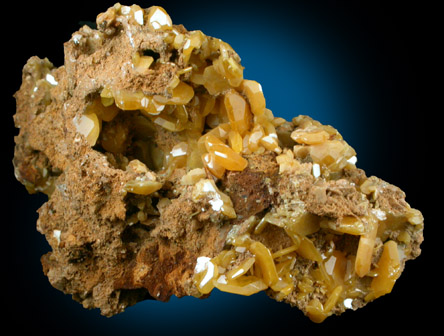 Wulfenite from Touissit Mine, 21 km SSE of Oujda, Jerada Province, Oriental, Morocco