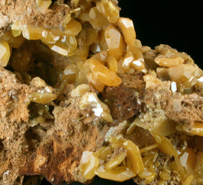 Wulfenite from Touissit Mine, 21 km SSE of Oujda, Jerada Province, Oriental, Morocco