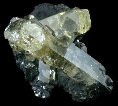 Anglesite on Galena from Touissit Mine, 21 km SSE of Oujda, Jerada Province, Oriental, Morocco