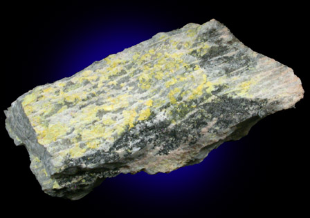 Uranophane with Uraninite from Ruggles Mine, Grafton Center, Grafton County, New Hampshire