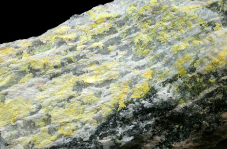 Uranophane with Uraninite from Ruggles Mine, Grafton Center, Grafton County, New Hampshire