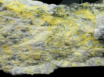 Uranophane with Uraninite from Ruggles Mine, Grafton Center, Grafton County, New Hampshire