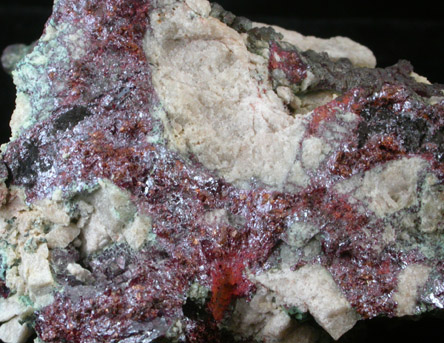 Cuprite and Copper from Chino Mine, Santa Rita District, Grant County, New Mexico