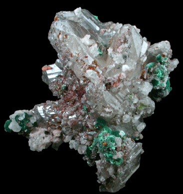 Cerussite with Malachite from Tsumeb Mine, Otavi-Bergland District, Oshikoto, Namibia