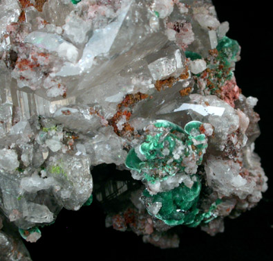 Cerussite with Malachite from Tsumeb Mine, Otavi-Bergland District, Oshikoto, Namibia