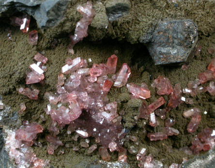 Rhodochrosite with Pyrrhotite from Morococha District, Yauli Province, Junin Department, Peru