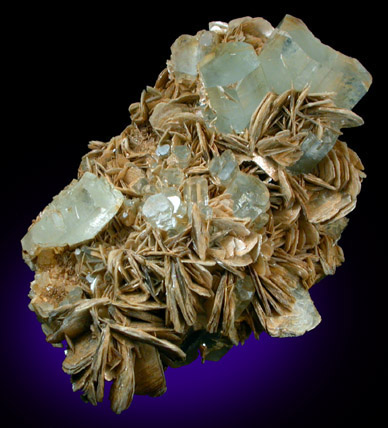 Beryl var. Aquamarine with Muscovite from Pech, Kunar Valley, Afghanistan