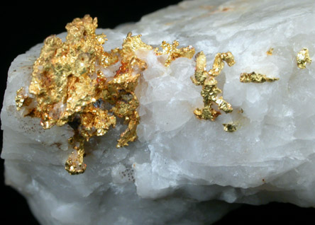 Gold in Quartz from Eagles Nest Mine, Placer County, California