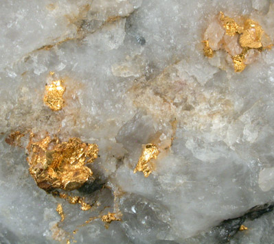 Gold in Quartz from Yukon, Canada