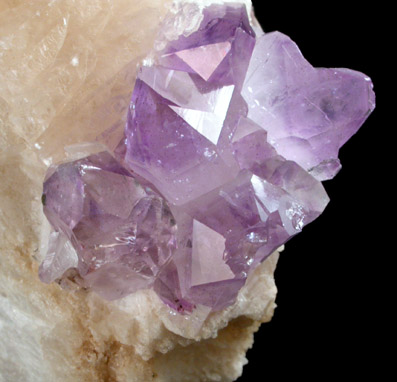 Calcite with Amethyst Quartz from Irai, Rio Grande do Sul, Brazil