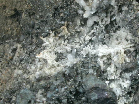 Ankerite on sulfide matrix from Gilman District, Eagle County, Colorado