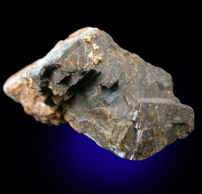 Gold in Quartz from Robb-Montbray Mine, Abitibi, Québec, Canada