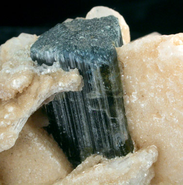 Elbaite Tourmaline in Albite from Paprok, Kamdesh District, Nuristan Province, Afghanistan