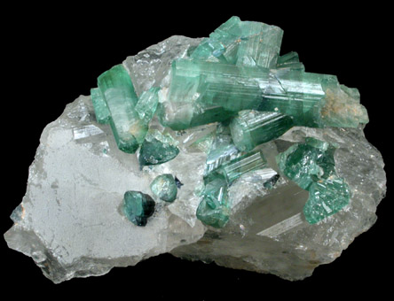 Elbaite Tourmaline in Quartz from Minas Gerais, Brazil