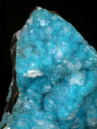 Chrysocolla with Quartz coating from Inspiration Mine, Globe-Miami District, Gila County, Arizona