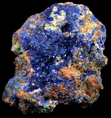 Azurite from El Cobre Mine, Concepcion del Oro, Zacatecas, Mexico
