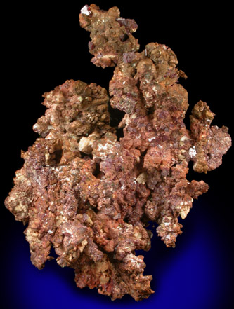 Copper with Cuprite from Ray Mine, Mineral Creek District, Pinal County, Arizona