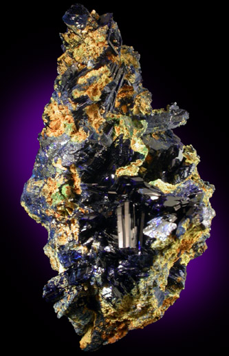 Azurite from Touissit Mine, 21 km SSE of Oujda, Jerada Province, Oriental, Morocco