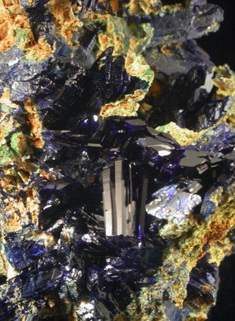 Azurite from Touissit Mine, 21 km SSE of Oujda, Jerada Province, Oriental, Morocco