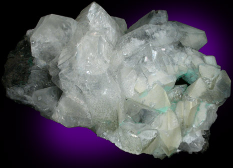 Anglesite on Galena from Touissit Mine, 21 km SSE of Oujda, Jerada Province, Oriental, Morocco