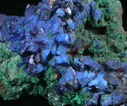 Azurite and Malachite from Tsumeb Mine, Otavi-Bergland District, Oshikoto, Namibia