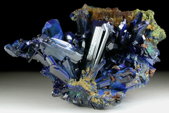 Azurite from Touissit Mine, 21 km SSE of Oujda, Jerada Province, Oriental, Morocco