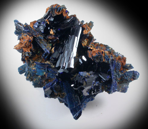 Azurite from Touissit Mine, 21 km SSE of Oujda, Jerada Province, Oriental, Morocco