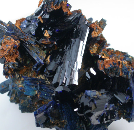 Azurite from Touissit Mine, 21 km SSE of Oujda, Jerada Province, Oriental, Morocco