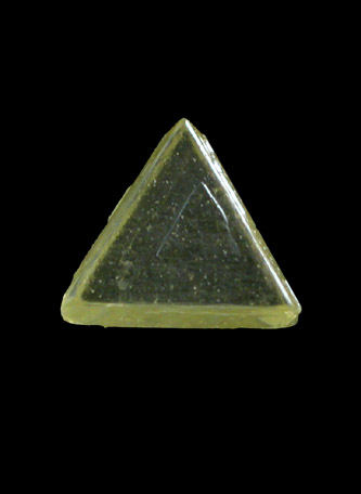 Diamond (0.48 carat yellow macle, twinned crystal) from Northern Cape Province, South Africa