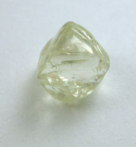 Diamond (1.35 carat yellow octahedral crystal) from Diamantino, Mato Grosso, Brazil