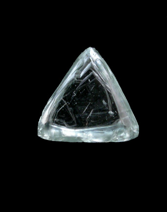 Diamond (0.33 carat macle, twinned crystal) from Northern Cape Province, South Africa