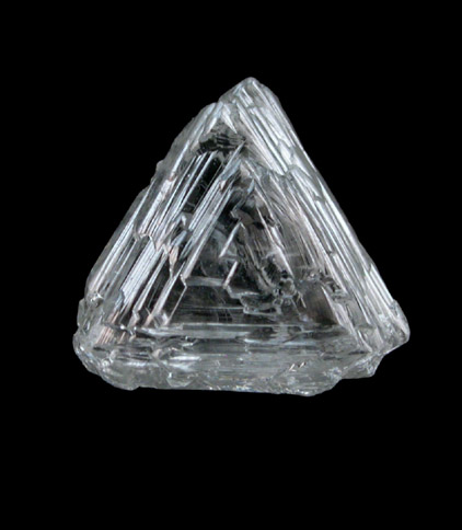 Diamond (1.23 carat macle, twinned crystal) from Northern Cape Province, South Africa