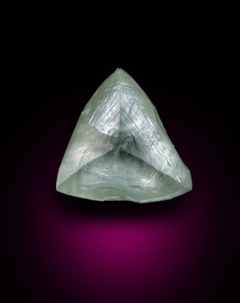 Diamond (0.49 carat macle, twinned crystal) from Northern Cape Province, South Africa