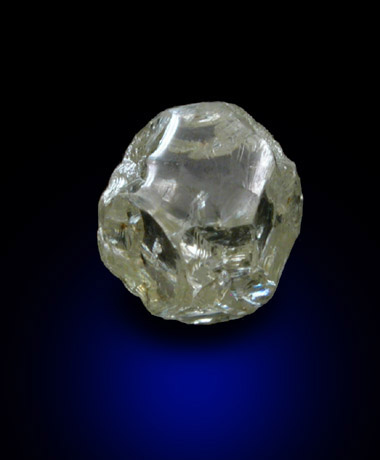 Diamond (1.57 carat yellow complex crystal) from Diamantino, Mato Grosso, Brazil