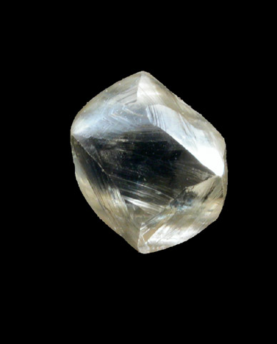 Diamond (1.26 carat hexoctahedral crystal) from Oranjemund District, southern coastal Namib Desert, Namibia