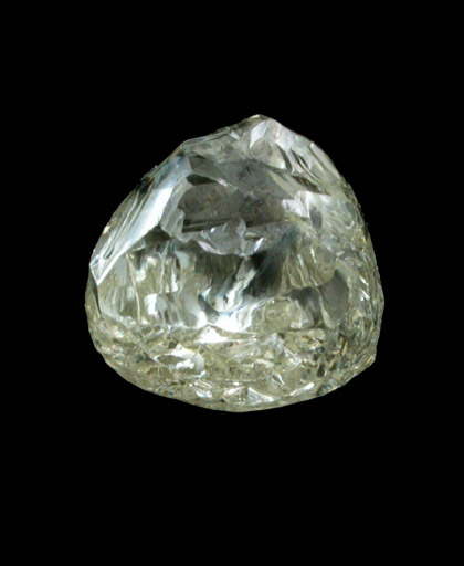 Diamond (1.48 carat yellow complex crystal) from Premier Mine, Gauteng Province, South Africa