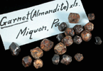 Almandine Garnet from Miquon, Montgomery County, Pennsylvania