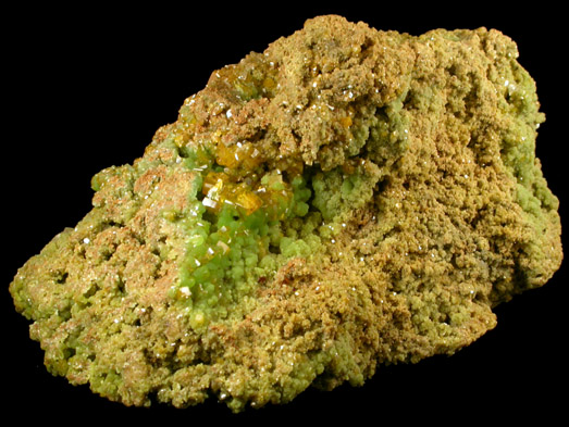 Mimetite with Wulfenite from Mina Ojuela, Mapimi, Durango, Mexico