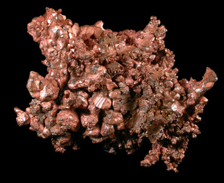 Copper (crystallized) from New Cornelia Mine, Ajo, Pima County, Arizona