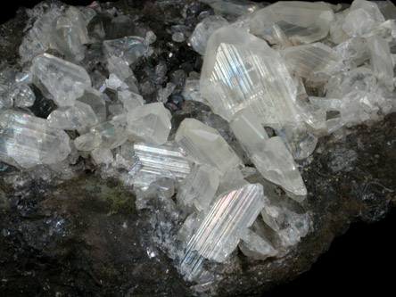 Anglesite on Galena from Touissit Mine, 21 km SSE of Oujda, Jerada Province, Oriental, Morocco