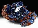 Azurite from Touissit Mine, 21 km SSE of Oujda, Jerada Province, Oriental, Morocco