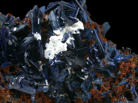 Azurite from Touissit Mine, 21 km SSE of Oujda, Jerada Province, Oriental, Morocco