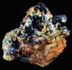 Azurite from Touissit Mine, 21 km SSE of Oujda, Jerada Province, Oriental, Morocco