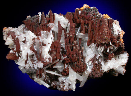Cerussite and Goethite from Touissit Mine, 21 km SSE of Oujda, Jerada Province, Oriental, Morocco